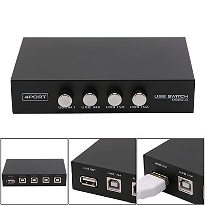 Printer Accesstories 4 Ports USB2.0 Sharing Device Switch Switcher Adapter Box for PC Scanner Printer 16FB