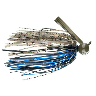 Freedom Tackle FT Football Jig with Bait Keeper, Silicone Skirt and Premium Hooks | 1/2 oz., BCE (PN: 74205)