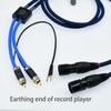 10ft Ultra Low Noise Double Audio 2 RCA to 2 XLR Male Balance Cable Ground Wire of Turntable Independent Shielded Signal Line Preamp LP Vinyl Record Player Amplifier Chassis Gold Plated Connector view 2