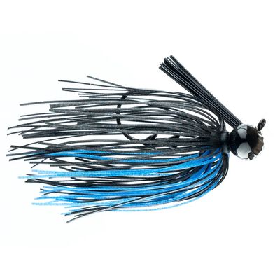 Freedom Tackle FT Football Jig with Bait Keeper, Silicone Skirt and Premium Hooks | 3/4 oz., Black Blue (PN: 74302)
