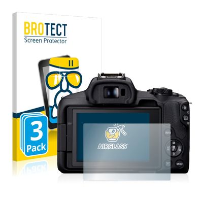 brotect Glass Screen Protector Film Compatible with Canon EOS R50 (3 Pack) - Glass-Foil 9H Protection [Scratch Resistant, High Clarity]