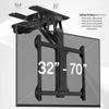 VIVO Electric Flip Down Swiveling Ceiling TV Mount for 32 to 70 inch Screens, Large Motorized Flat Ceiling VESA Mount, App and Voice Control, Black, MOUNT-E-FD70S view 2