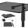 DYPASA Projector Mount Projector Telescopic Floor Stand Sofa Bedside Tray Hidden Right Angle Projector Bracket Punch Free Bracket Ceiling Mount with Tray view 3