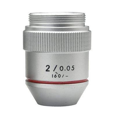 JUIYU Microscope Accessories Kit 1PC 195 1X 2X RMS Objective Lens for Biological Microscope Microscope Slides (Size : 2X)