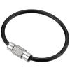 PATIKIL 3.5 Inch Length Wire Keychain Cable, 10 Pack Stainless Steel Key Ring Loop, Black view 1
