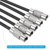 PATIKIL 3.5 Inch Length Wire Keychain Cable, 10 Pack Stainless Steel Key Ring Loop, Black view 4
