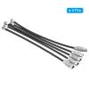 PATIKIL 3.5 Inch Length Wire Keychain Cable, 5 Pack Stainless Steel Key Ring Loop, Black view 3