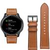 GARTOO Leather Band for Garmin Venu/Venu Sq/Vivoactive 3 Watch Bands, 20mm Leather Wristband Replacement Strap Women Men for Garmin Venu Sq, Vivoactive 3 Music, Forerunner 645/245 Music Brown view 4
