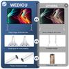 Projector Screen Portable Outdoor Movie: Projection Screens Stand 4K Cinema 80 inch for Camping White view 2