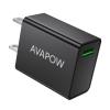 AVAPOW USB C Wall Charger Fast Charging, 3A/5V 18W USB-C Power Adapter Charger, Charger Block fit for AVAPOW and Others (Black) view 1