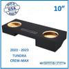 10" Under Seat Sub Box Subwoofer Enclosure Fits Tundra Crew Max 2022-2023 view 2