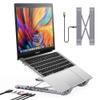 Mukiya USB C Laptop Docking Station Stand, Dock Tablet Stand, 8 in 1 USB C Hub with 4K HDMI, 2 USB 3.0, PD 100W, Universal Dock Station for MacBook Pro/Air/Dell/HP/Surface/Lenovo, Plug and Play view 1