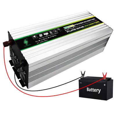 HAIZON 3000W Power Inverter DC 12V/24V to 110V/220V AC Car Charger Converter with 2 AC Outlets Car Adapter (Color : 24V, Size : 220V)