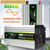 HAIZON 3000W Power Inverter DC 12V/24V to 110V/220V AC Car Charger Converter with 2 AC Outlets Car Adapter (Color : 24V, Size : 220V) view 2