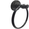 Wall Mounted Antique Towel Rings,Retro Towel Holder,LIKE99 Retro one Industrial Towel Ring Rustic Pipe Hand Towel Holder Wall Mounted for Bathroom view 3