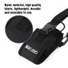 ASHATA Universal Walkie Talkie Protective Bag with Adjustable Shoulder Strap, Portable Holder Case Pouch for for for Two-Way Radio view 3
