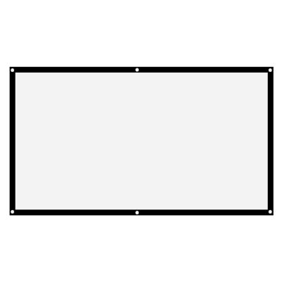 120 Tum Projector Screen,Projector Screen 84 inches 16:9 Thicken Portable Non Crease Soft White Polyester Projector Curtain Projection Screen(84 inches)