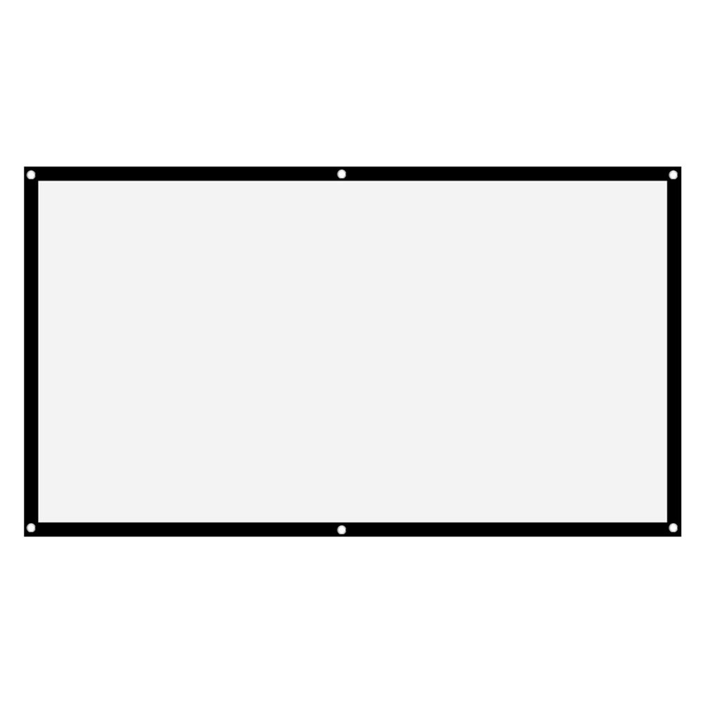 120 Tum Projector Screen,Projector Screen 84 inches 16:9 Thicken Portable Non Crease Soft White Polyester Projector Curtain Projection Screen(84 inches)