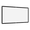 120 Tum Projector Screen,Projector Screen 84 inches 16:9 Thicken Portable Non Crease Soft White Polyester Projector Curtain Projection Screen(84 inches) view 3