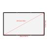 Leinwand Beamer Folie,Projector Screen 120 Inches 16:9 Thicken Portable Non Crease Soft White Polyester Projector Curtain Projection Screen(120 inches) view 3