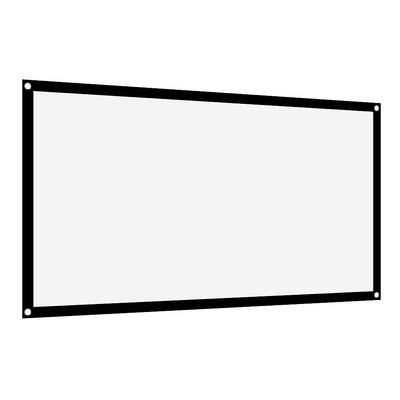Camping Projector Screen for Tent,Projector Screen 72 Inches 16:9 Thicken Portable Non Crease Soft White Polyester Projector Curtain Projection Screen(72 inches)