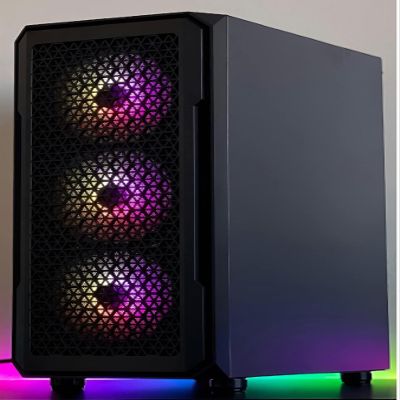 Gaming Computer Desktop Custom Gaming PC RGB Fast System 4.4 GHZ 16GB DDR4 RAM AMD RYZEN 5 Radeon Graphics 1TB SSD WiFi Windows 10 Pro System