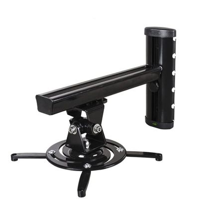 DYPASA Projector Mount Aluminum Alloy 360 Projector Wall Mount Full Motion Retractable Universal Projector Hanger Bracket Ceiling Mount with Tray (Color : Black)