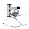 DYPASA Projector Mount Aluminum Alloy 360 Projector Wall Mount Full Motion Retractable Universal Projector Hanger Bracket Ceiling Mount with Tray (Color : Silver) view 4