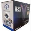 1000ft Cat6 Plenum Solid Copper Cable | 100% Pure Bare Copper Conductor | UTP, 550MHz, 4Pair, 23AWG | Cat 6 CMP Ethernet LAN Cable, Network Test Passed | Available in Blue and White Color (Blue) view 1