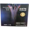 1000ft Cat6 Plenum Solid Copper Cable | 100% Pure Bare Copper Conductor | UTP, 550MHz, 4Pair, 23AWG | Cat 6 CMP Ethernet LAN Cable, Network Test Passed | Available in Blue and White Color (Blue) view 3