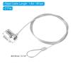PATIKIL Laptop Cable Lock, 6 Ft Security Cable, 2 Pcs 4 Digit Combination Computer Lock for PC Desktop Notebook, Silver view 2