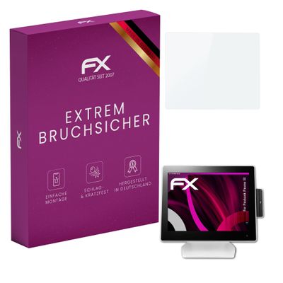 atFoliX Plastic Glass Protective Film compatible with Posbank Posmo III, 9H Hybrid-Glass FX Screen Protector