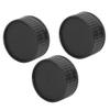 3 * Lens & 3 * Camera Body Rear Lens Cover for M Mount - Black view 4