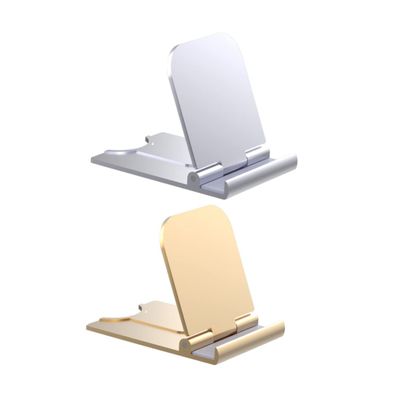 KOMBIUDA 2pcs Desktop Stand for Cellphone Tablet Creative Plastic Phone Holder Viewing Angle Space-Saving Design Random Color