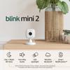 Blink Mini 2 Home Security & Pet Camera with HD video, color night view, motion detection, two-way audio, and built-in spotlight 1 camera (White) view 2