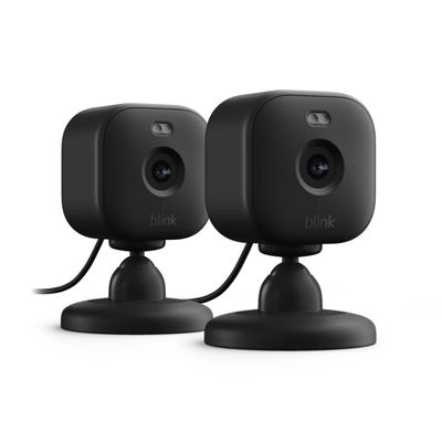 Blink Mini 2  Home Security & Pet Camera(s) with HD video, color night view, motion detection, two-way audio, and built-in spotlight  2 cameras (Black)