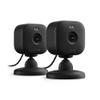 Blink Mini 2  Home Security & Pet Camera(s) with HD video, color night view, motion detection, two-way audio, and built-in spotlight  2 cameras (Black) view 1