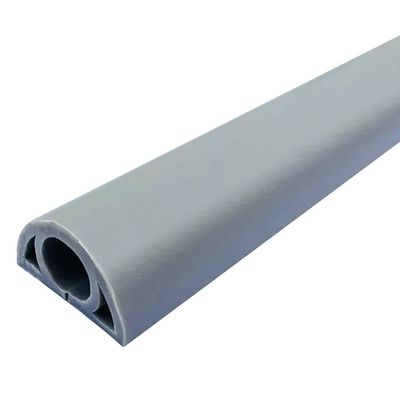 Floor Cord Cover Adhesive Home Easy to Cut Soft PVC Floor Cable Protector, Protect Hidden Wires Anti-Trip Floor Cable Cover, Cord Cavity-0.8cm/0.3inches (Color : Grey, Size : 3M)