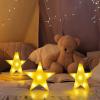 3 Pcs LED Star Lights,Star Shaped Night lamp,Hangable (Yellow) view 4