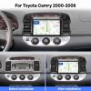 [2G+32G] Car Radio for Toyota Camry 2000 2001 2002 2003 2004 2005 2006, 9 inch Android 11 Touch Screen Stereo, Carplay/Android Auto/Mirror Link/1080P/SWC/Bluetooth/WiFi +AHD Backup Camera+MIC view 2