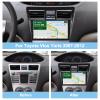 [2G+32G] Car Radio for Toyota Vios Yaris 2007-2012, 9 inch Android 11 Touch Screen Stereo, Carplay/Android Auto/Mirror Link/1080P/SWC/Bluetooth/WiFi +AHD Backup Camera+MIC view 2