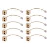 Nicfaky 10X RJ11 6P4C 2 Way Outlet Telephone Line Splitter Adapter Beige view 1