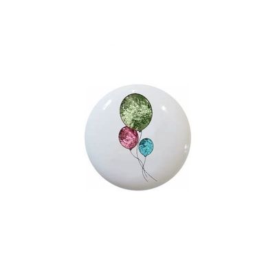 Balloons from Children by GE Stained Glass-look Series - Decorative Ceramic Dresser Drawer Pulls Cabinet Cupboard Knobs
