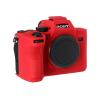 STSEETOP Camera Case for Sony A7RV A7R5- Protective Silicone DSLR Skin Cover, Detachable Cage, Shockproof, Dustproof (Red) view 2