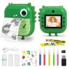 AURTEC Instant Camera for Kids, Mini Thermal Printing Camera, No Ink Required, Dual 48MP & 1080P HD Video, 32G TF Card & 3 Print Paper, 2.4 Inch Color Screen, Cute Animal Cartoon Design view 1