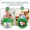 AURTEC Instant Camera for Kids, Mini Thermal Printing Camera, No Ink Required, Dual 48MP & 1080P HD Video, 32G TF Card & 3 Print Paper, 2.4 Inch Color Screen, Cute Animal Cartoon Design view 2