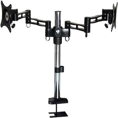 CIZGIM TV Stand Tv Floor Stand Dual-Screen LCD Monitor Bracket Hanger Computer Dual-Screen Lifting Fight Rotation Height Adjustable Shelf Base