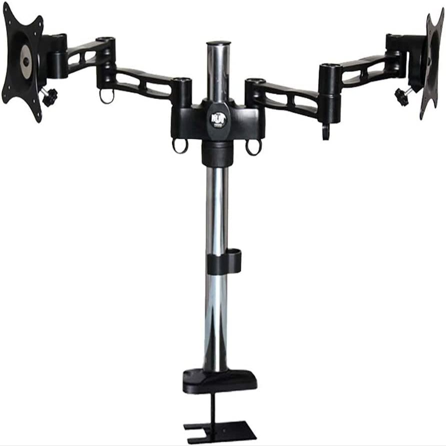 CIZGIM TV Stand Tv Floor Stand Dual-Screen LCD Monitor Bracket Hanger Computer Dual-Screen Lifting Fight Rotation Height Adjustable Shelf Base