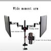 CIZGIM TV Stand Tv Floor Stand Dual-Screen LCD Monitor Bracket Hanger Computer Dual-Screen Lifting Fight Rotation Height Adjustable Shelf Base view 3