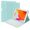 QYiiD Keyboard Case for iPad 9th/8th/7th Generation 2021/2020/2019, 7 Color Backlit Detachable Bluetooth Color Keyboard Smart Folio Cover with Pencil Holder for iPad Air 3 / Pro 10.5, LightGreen view 1